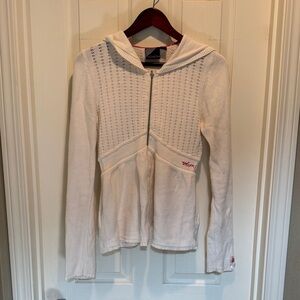 Volcom Cream Knit Hooded Jacket